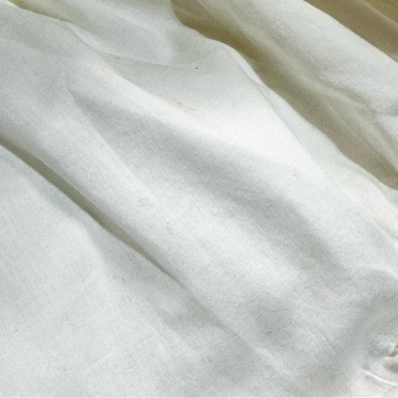 Bonpoint Off-White Amande Dress with Yellow Trim - Picture 6 of 7